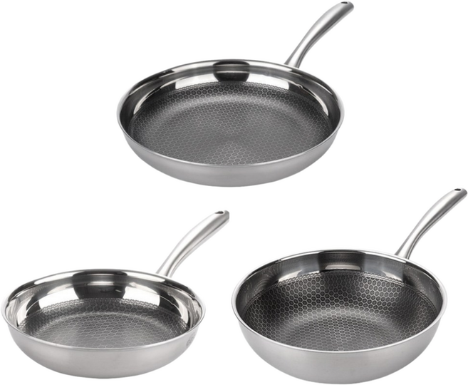 독일명품 통3중 스테인리스 벌집코팅 IH 인덕션 웍 26cm 프라이팬 24cm 28cm 3종세트, 1개