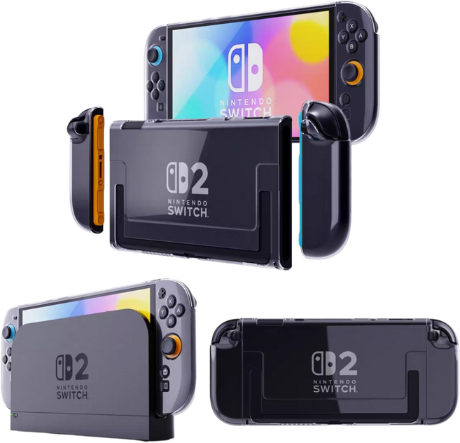 펀토피아 닌텐도 스위치2 크리스탈 케이스, 투명, 1세트