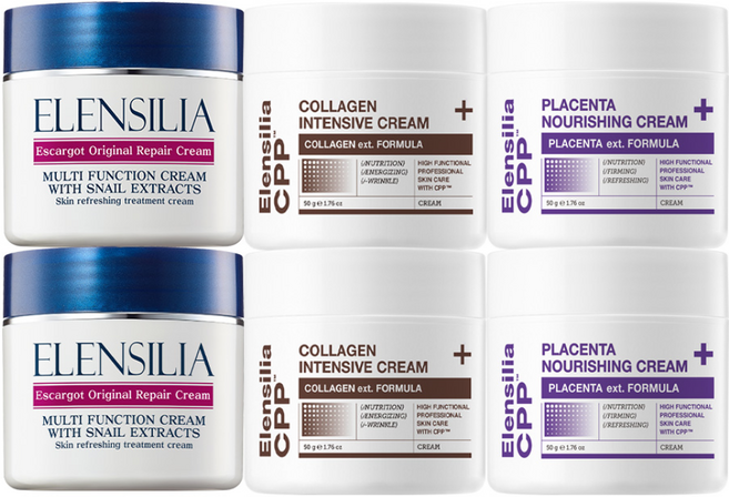 [엘렌실라] 달팽이크림 2개+cpp콜라겐 2개+cpp태반 2개, 1개