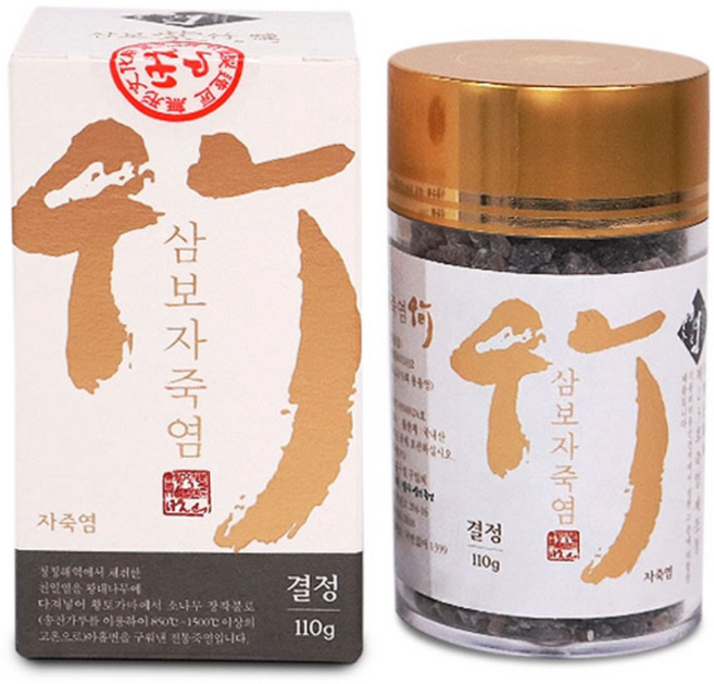 삼보죽염 9번구운 자죽염 결정, 110g, 1개