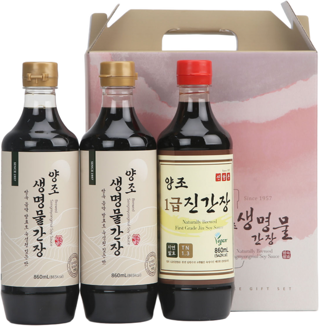 신앙촌 양조 생명물간장 선물세트 진 13-2호 본사직영, 1세트, 860ml