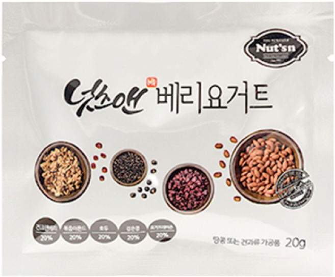 [선물박스] 넛츠앤 검은콩 하루한줌 견과 베리요거트 50봉 + 50봉, 20g, 100개