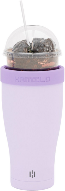 해밀로 아이스커피 텀블러, 연보라, 880ml, 1개