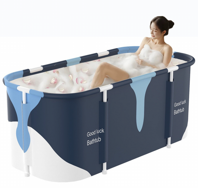 FANOBO 욕조 접이식욕조 이동식욕조 반신욕, 밀크, 1개