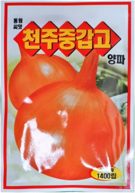농사친구 천주중갑고 양파 씨앗 1400립 동원 씨 우단동자 꽃삼매 쪽파 구근 명이나물 깻잎 들깨, 1개