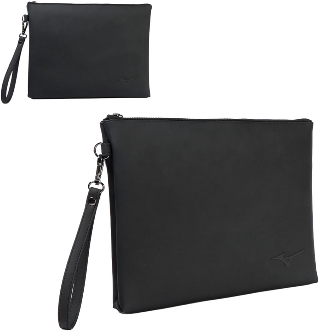 미즈노 어반 클러치백 파우치백 손가방 5LKP250100, 블랙, 1개