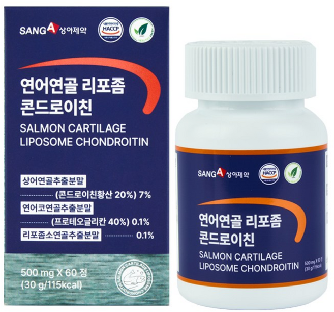 상아제약 연어연골 리포좀 콘드로이친 30g, 1개, 60정