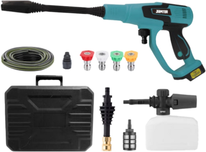 주피터 충전 고압세차기 무선 18V 고압세척기 마끼다 호환 휴대용 베어툴, 1개