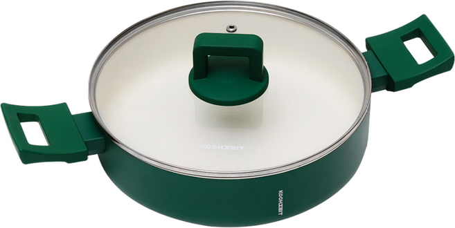 코젤 논스틱 세라믹코팅 인덕션겸용 냄비 IH 전골 곰솥 양수 편수, 1개, 전골24cm, 미네르바