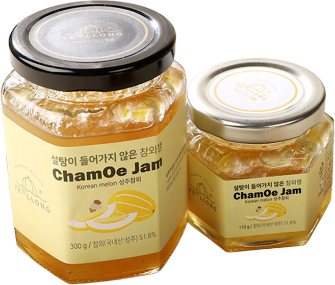 [옐롱] 무설탕 얼그레이 참외잼 280g, 1개