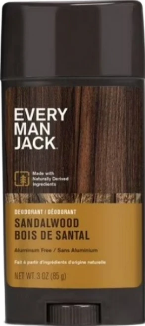 캐나다직구 Every Man Jack Deodorant -Sandalwood AluminumFree Vegan Cruelty-Free 데오드란트, 2개, 88g - 쿠팡