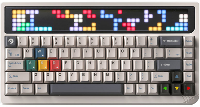 Angrymiao 앵그리미아오 RGB65 유선 게이밍 기계식 저소음 키보드 클라우드 화이트, 클라우드화이트