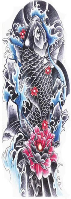 지엠리빙 긴팔 타투스티커, TQB-130, 2개