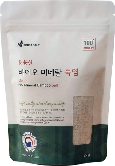 용융한 바이오 미네랄 죽염 250g, 1개