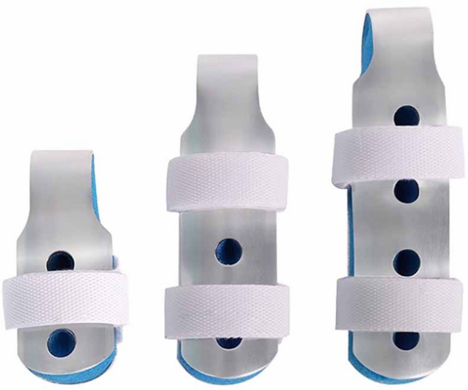 라이프엠디 3종 알루미늄 손가락 보호대 엄지 중지 고정 보호 지지대 모든손가락용 관절 보조기 손가락마디 깁스 골무, 1세트