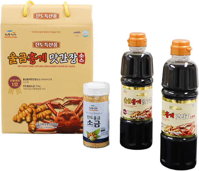 [해풍청송] 울금홍게 맛간장소스 선물세트1호, 500ml, 1개