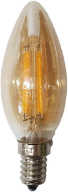 라루체 LED 에디슨 전구 촛대전구 4W 일반 C35, E14베이스, 1개