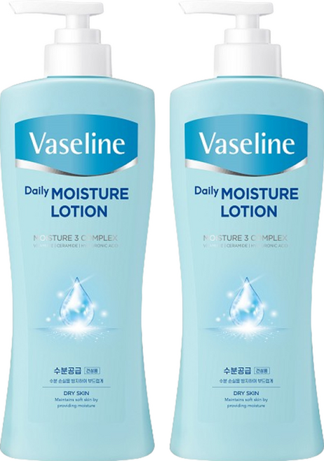 바세린 데일리 모이스춰 바디로션 CITRUS FRUITY GREEN 향, 450ml, 2개