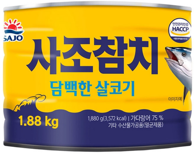 사조 로하이 담백한 살코기 참치 1.88kg, 6개, 1