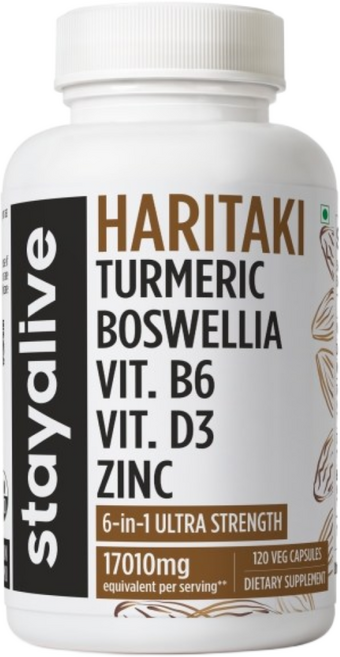 Stayalive 관절 뼈 연골을 위한 50세에서 70세 사이의 중년을 위한 가자 추출 캡슐 남녀를 위한 한방 보충제, 2개, 120정