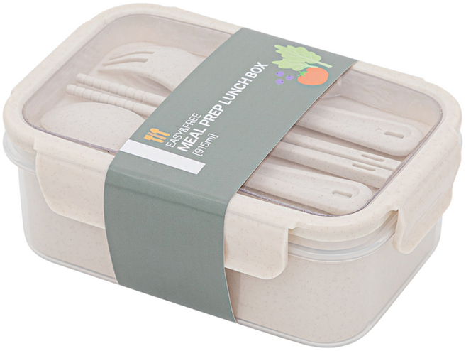 이지앤프리 밀프랩 1단 도시락통 1호 세트, 혼합색상, 1개