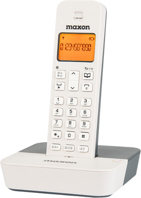 KC인증 맥슨 1.7기가 디지털 무선전화기 발신지 정보표시 기능 스피커폰 기능 전화번호부 기능 LCD 백라이트 기능, MDC-2025