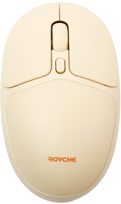 로이체 멀티페어링 무선 블루투스 마우스 RX-600TR 저소음 클릭 도서관 사무용 노트북, 아이보리