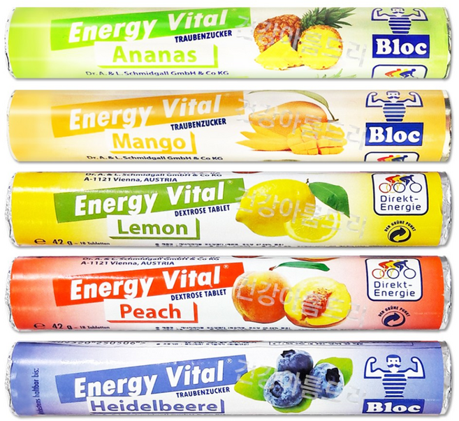 에너지바이탈 포도당캔디 18정 (랜덤발송-맛골고루) 에너지캔디 먹는포도당, 1개