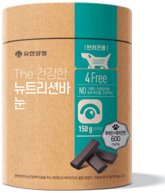 유한양행 더 건강한 뉴트리션바 강아지 영양트릿 30p, 눈, 150g, 1개