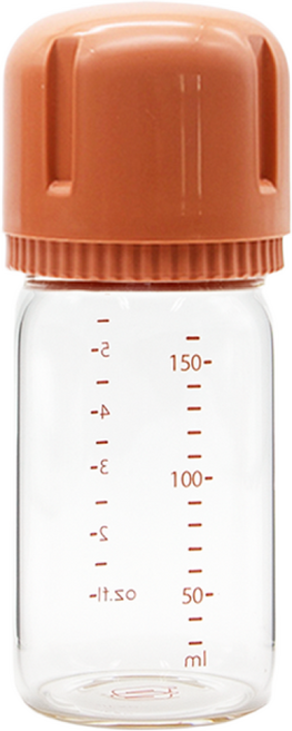 요한손베비스 안심유리젖병 스페어보틀 (유리보틀) 1P, 1개, 코랄핑크, 160ml