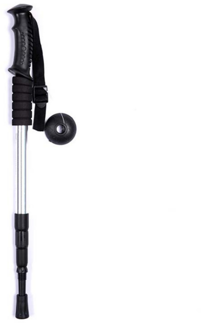 푸라보 초경량 등산스틱 접이식 듀랄루민 2개1세트, 2개, 실버