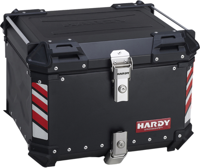 하디 오토바이 알루미늄 탑박스 45L 55L 65L 85L 100L 배달통 배달가방, 블랙