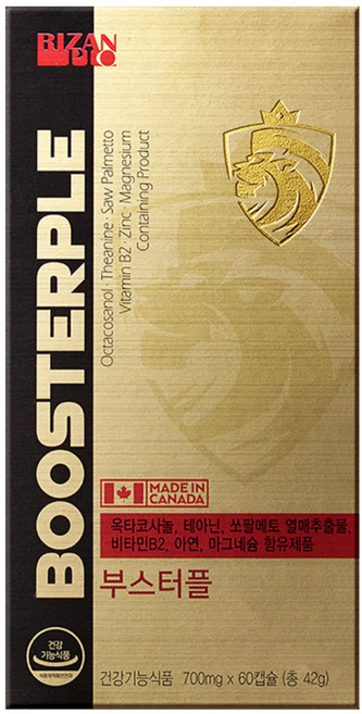 부스터플 쏘팔메토 옥타코사놀 남성 종합영양제, 1개, 42g