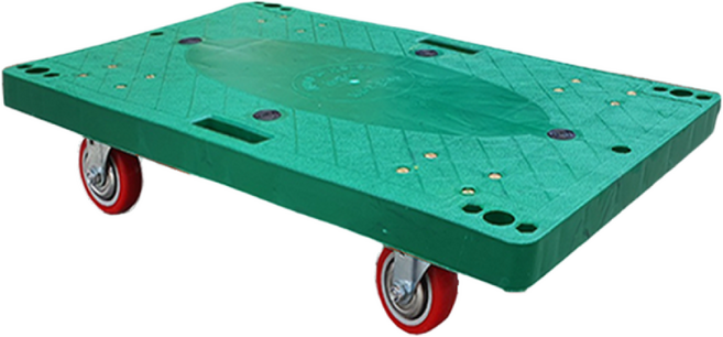 유로렉스 달리 무소음 구루마 핸드카 대차 이사짐 끌차 밀차 수레, 900*600 초록달리, 900x600초록특대형 달리 PVC바퀴, 1개