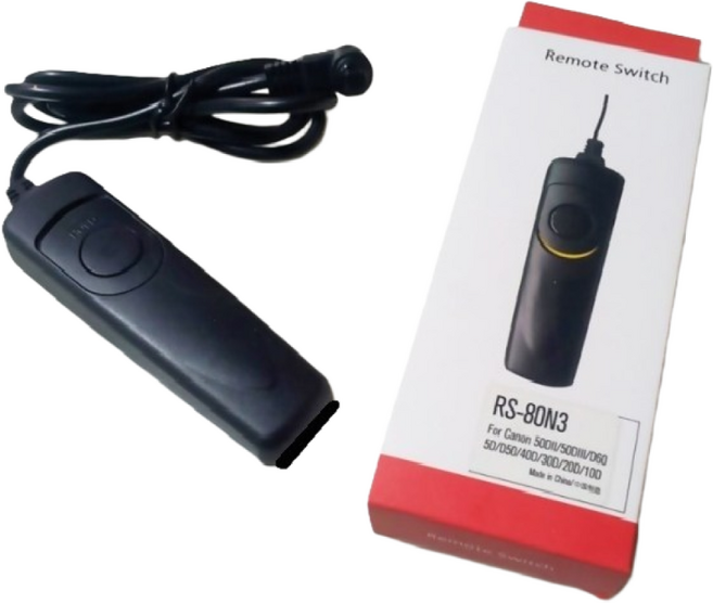 체리스팟 캐논 카메라 호환용 유선 릴리즈 RS-80N3 리모컨 D시리즈, 1개