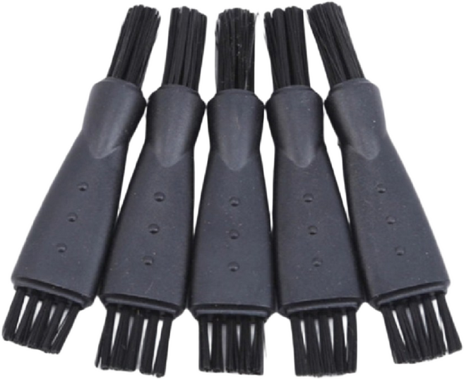 바이트 면도기 청소 미니 브러쉬, 블랙, 5개, 6.2x1.1cm