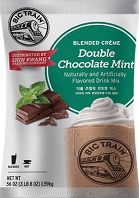빅트레인 더블초콜릿 민트향 믹스 파우더, 1.59kg, 1개입, 1개