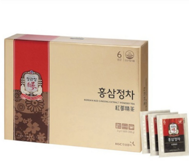 정관장 홍삼정차+쇼핑백, 300g, 3개