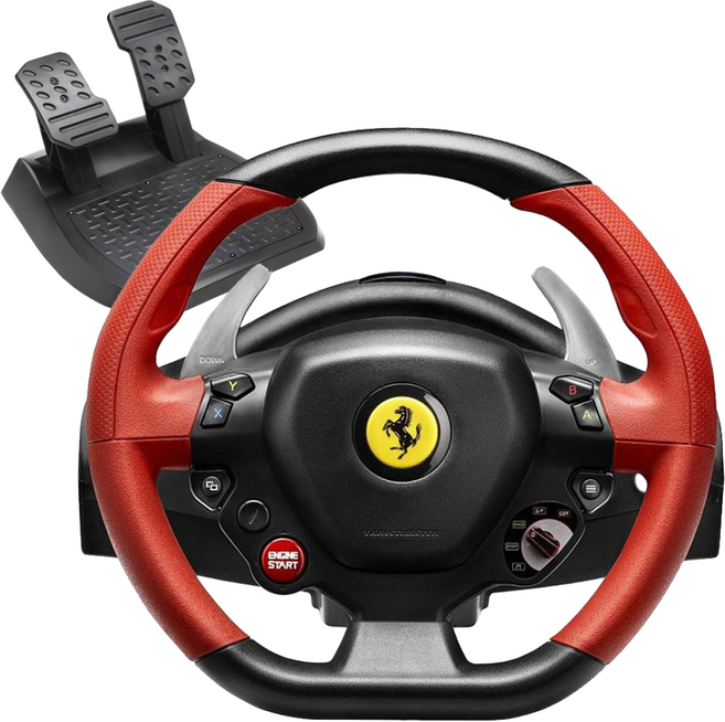 트러스트마스터 페라리 458 스파이더 XBOX용 레이싱 휠, Ferrari 458 Spider Racing Wheel, 1개