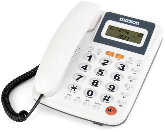맥슨 발신자표시 유선전화기 M50 일반 전화기