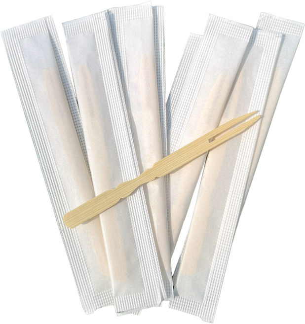 개별포장 대나무 두발포크 10cm 과일 꼬치, 1개, 1000개입