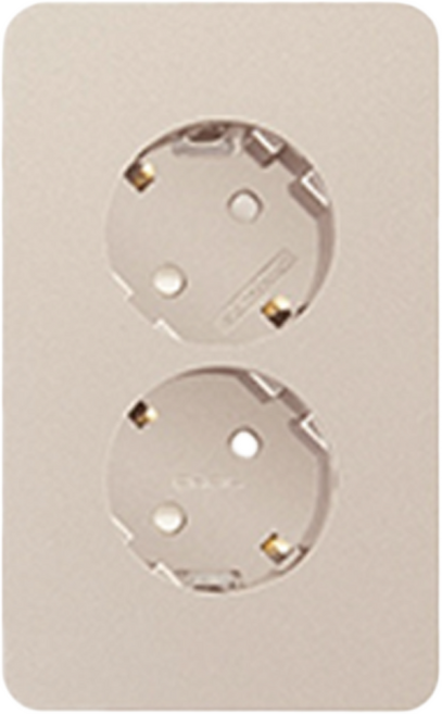 제일전기 디아트 샴페인 골드 매입 2구 콘센트