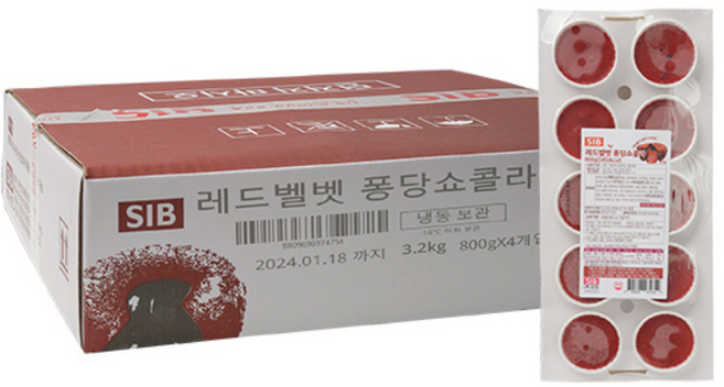 선인 퐁당쇼콜라 레드벨벳 80g x 40ea 1box, 10개