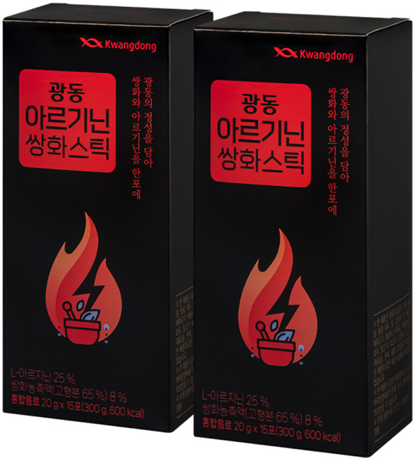 광동 아르기닌 쌍화스틱, 2개, 15회분