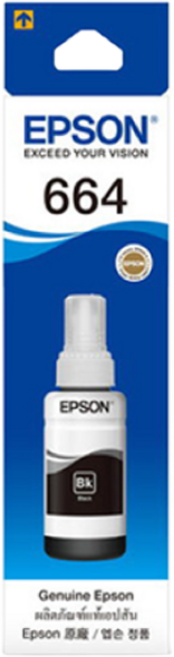 엡손 정품잉크 T664 시리즈 L210 L300 L355 L360 L361 L365 L380 L385 L455 L485 L555 L565 664, 정품잉크 블랙, 1개