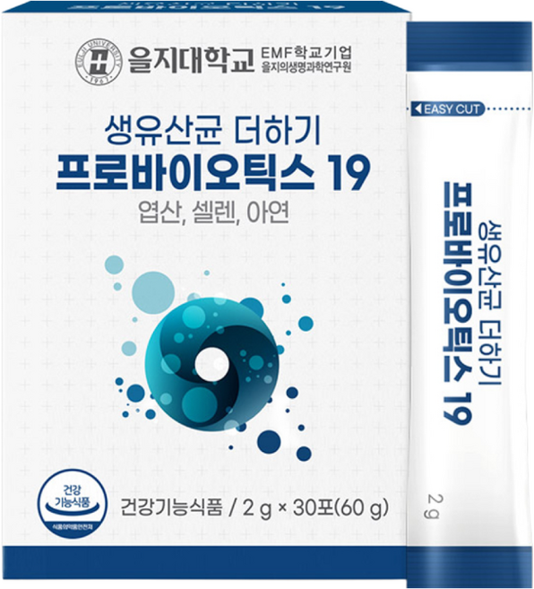 을지대학교 생유산균 더하기 프로바이오틱스 19 30p, 60g, 1개