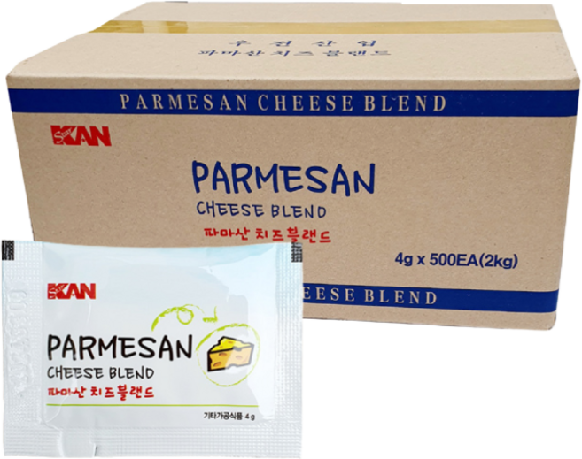 새마원 파마산치즈가루(일회용) 4g-500개 봉지 파마산, 4g, 500개