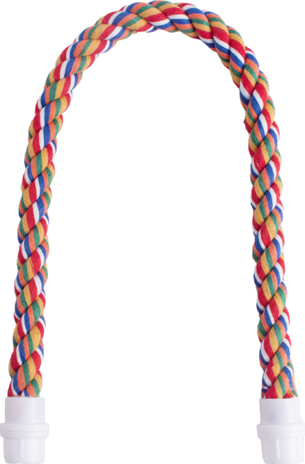 앵무새횃대 알록달록 면횃대 앵무새용품 철장전용 횃대 횟대 퍼치 줄기 스트레스해소 뜯기, 1개, 20mm-65cm