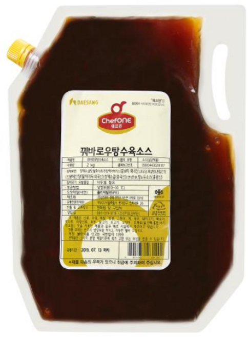 쉐프원 꿔바로우 탕수육소스, 2kg × 3개, 3개, 2kg