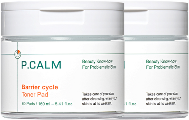 피캄 베리어사이클 진정 토너 패드, 60개입, 2개